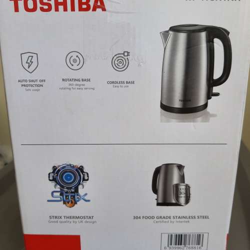 無線電熱水壺 (1.7公升) SUS 304食品級不銹鋼設計 安全耐用