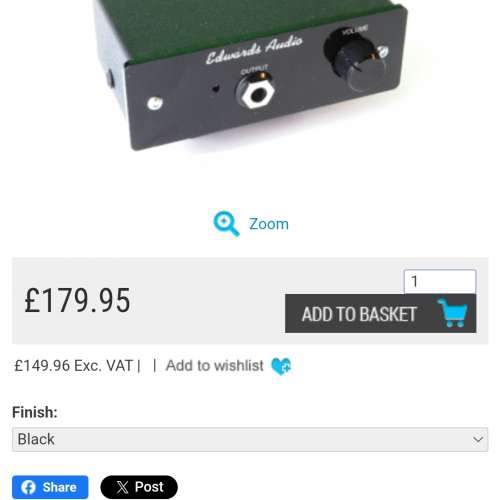 Edwards Audio HA 強勁*12dB*增耳机放大器