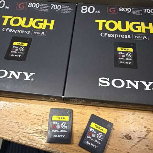 賣兩張 Sony CF express type A tough 80gb