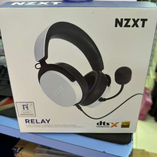 全新NZXT Relay Hi-Res 電競遊戲耳機(白色)