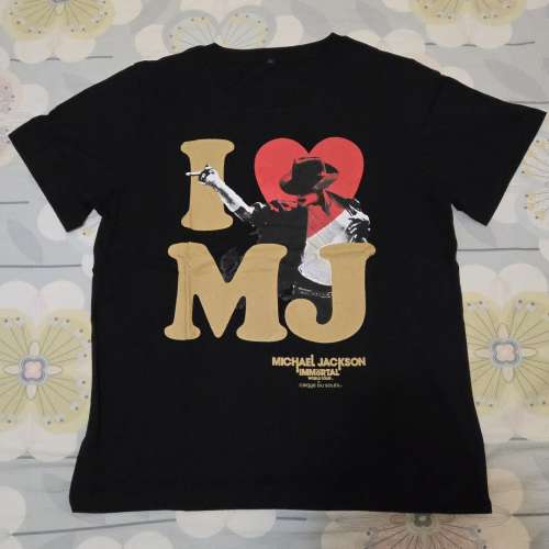 絕版 米高&middot;積遜 T卹, 真貨, 全新 MICHAEL JACKSON THE IMMORTAL WORLD TOUR T-SHIRT