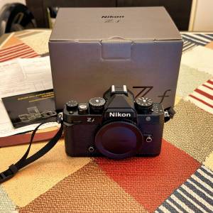放 99%極新 Nikon Z f (Zf) 黑色淨機身 行貨剛過保 SC1750 盒配件全齊