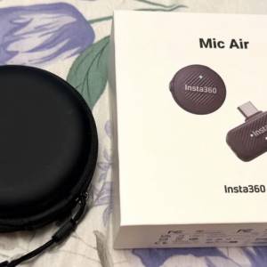 Insta360 mic air 全套有盒 （國行網上購買未過保養）到2026 8月3日