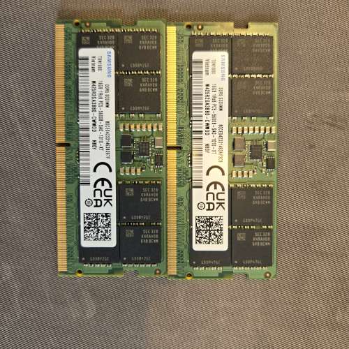 Samsung DDR5 5600 SODIMM 16GB*2 32GB一對