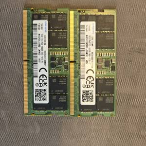 Samsung DDR5 5600 SODIMM 16GB*2 32GB一對