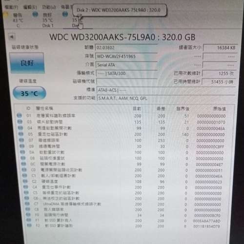 3隻 320GB Harddisk