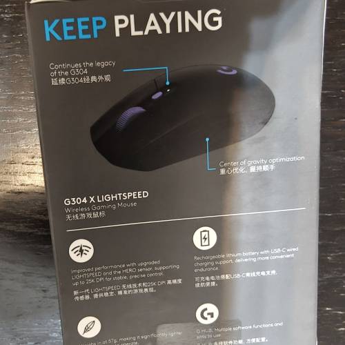 全新未開封 Logitech G304X LIGHTSPEED Wireless 無線電競滑鼠 黑色款