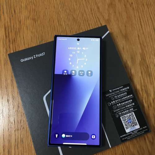 全新一樣原裝行貨 Samsung Z fold 7 (16GB+1TB) 藍色