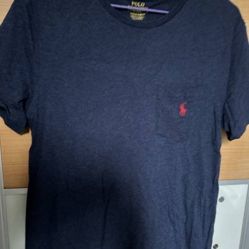 Polo 深藍色 slim fit tee