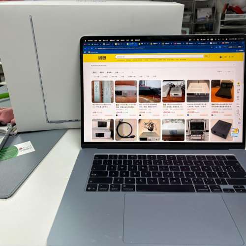 98%新 Apple MacBook air 15寸 256g 天藍色