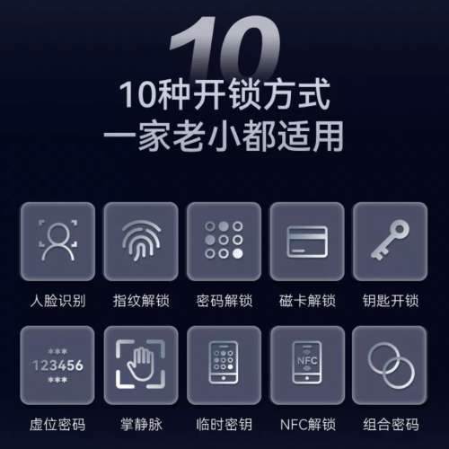 專業電子門鎖安裝師傅📌因碩全自動CNC精雕入戶門智能鎖家用防盜門鎖Q8F