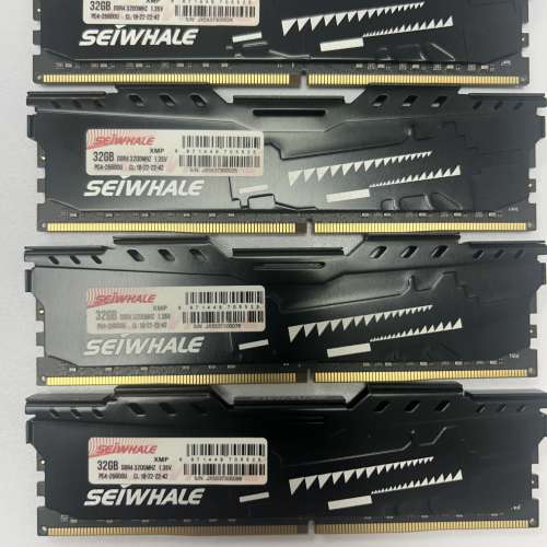 放售DDR4-3200 32GB Memory x 4 條