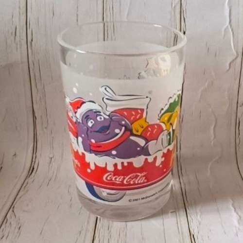 2001 McDonald&rsquo;s x CocaCola 麥當勞 滑嘟嘟 玻璃杯
