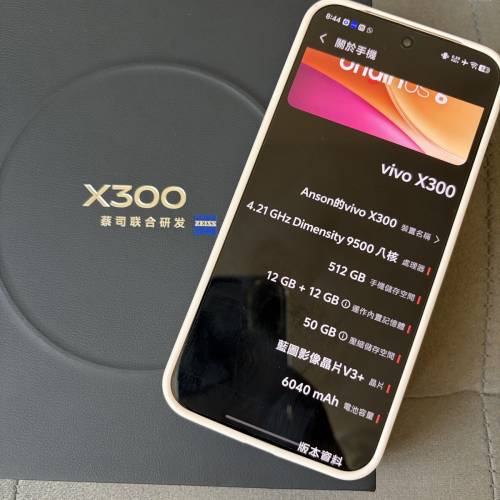 vivo x300彩虹白12+512