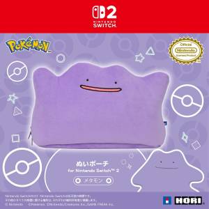 (接受預訂) HORI🇯🇵NS/NS2 Accessories 百變怪系列🟣DITTO SERIES - 大臉毛絨收纳...