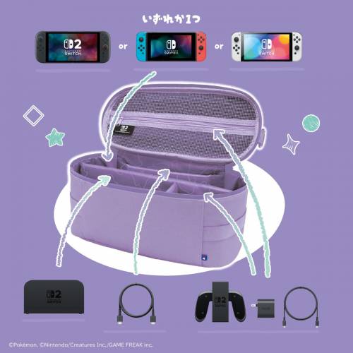 (接受預訂) HORI🇯🇵NS/NS2 Accessories 百變怪系列🟣DITTO SERIES - 大臉毛絨收纳...