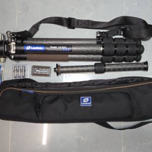 Leofoto LS-324C 碳纖維三腳架 + LH-40 雲台 + Strap-32LS 快拆肩帶全套全新