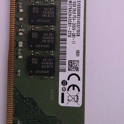 Samsung 16GB x2 =32GB DDR4 RAM 記憶體