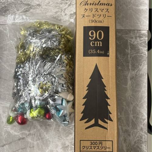 迷你聖誕樹配裝飾 Mini X'mas Tree with Decorations