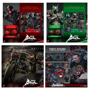 [清位]全新Hot Toys The Avengers 1:6 Tony Stark & 《幪面超人BLACK SUN》黑日,影...