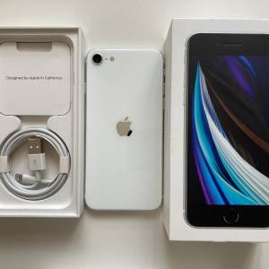 不議價 外觀全新 電池100% iPhone se2 se 2 2020 256gb white 90日保養 what app 6...