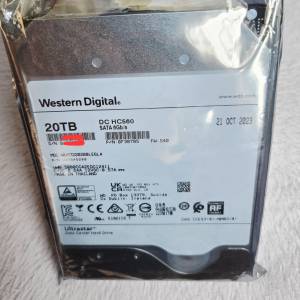 全新企業級 WD Ultrastar 20TB SATA HDD