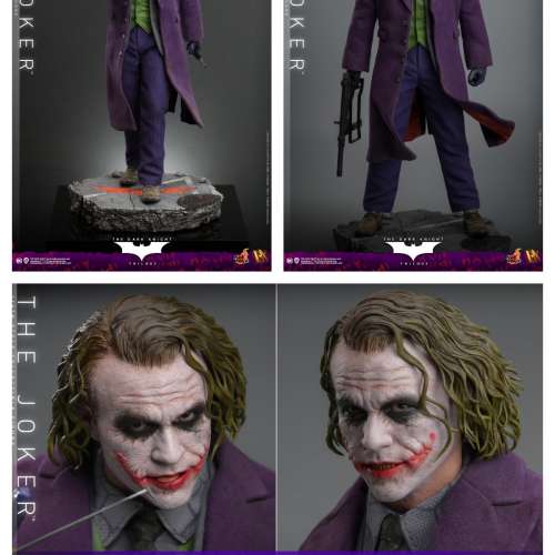 [清位]全新HotToys (黑日,影月,戰蝗號,The Joker 膠髮版)