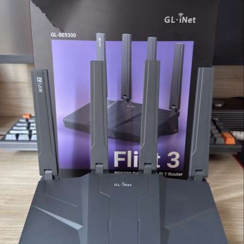 GL-iNet GL-BE9300 Flit 3 WiFi 7 Router 三頻Wi-Fi 7路由器