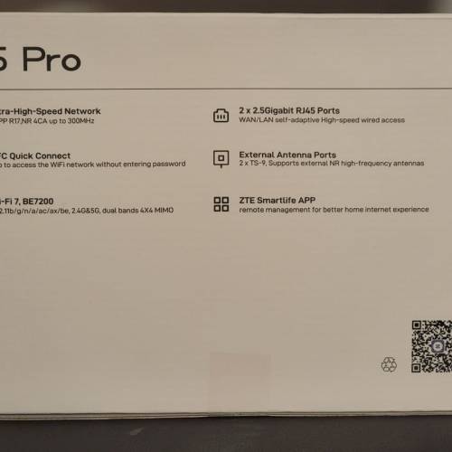 Sim卡 ZTE 5G pro 上網路由器