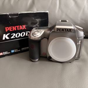 Pentax K200D 極罕收藏級銀色 最後一代CCD