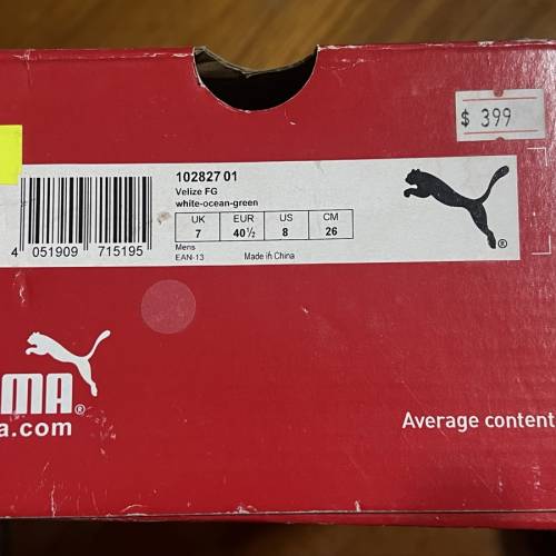 全新Puma球鞋