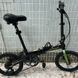 JAVA X2 (PRO) 16" 9 Speed Disc Brake Folding Bike 9速 碟剎摺合單車 HK$698.00