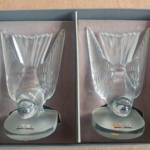 LALIQUE - Crystal Bookend BIRD 書擋小鳥雀仔 4