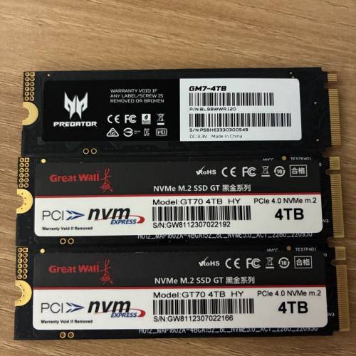 4TB SSD Gen4 M.2 Acer predator 固態硬碟