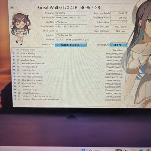 4TB SSD Gen4 M.2 Acer predator 固態硬碟