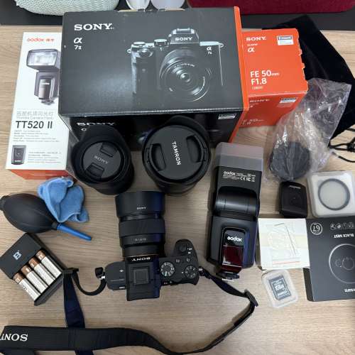 【全幅新手神級大禮包】Sony A7II 連三鏡頭 (大光圈/定焦/Kit) 100%工作正常