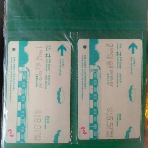 九廣東鐵 紙車票 珍藏集 KCR East Rail Paper Ticket Collectible Album 港鐵