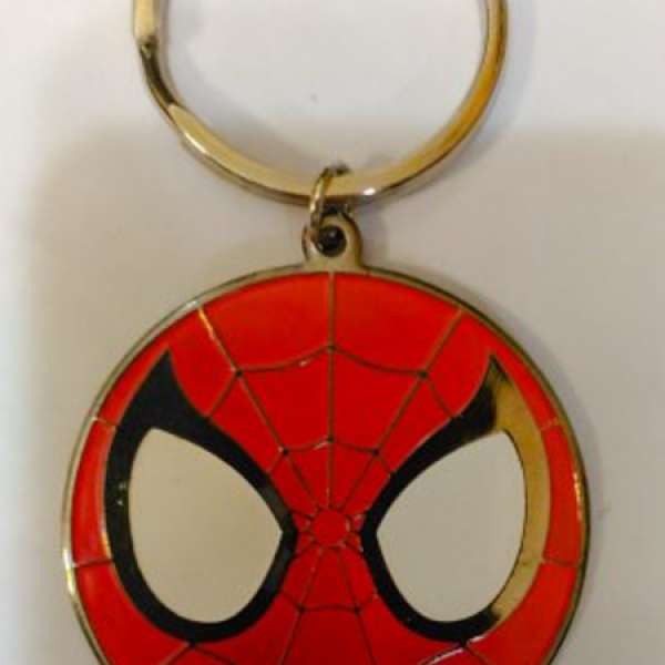 Vintage 2001 THE AMAZING SPIDERMAN Metal Keychain ~RARE~ 蜘蛛俠 匙扣