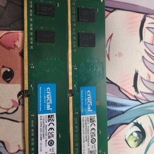 Crucial DDR4 Ram 8GBx2 (Total 16GB) 3200mhz