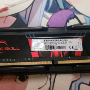 G Skill DDR4 RAM 8GB 單條 3000Mhz