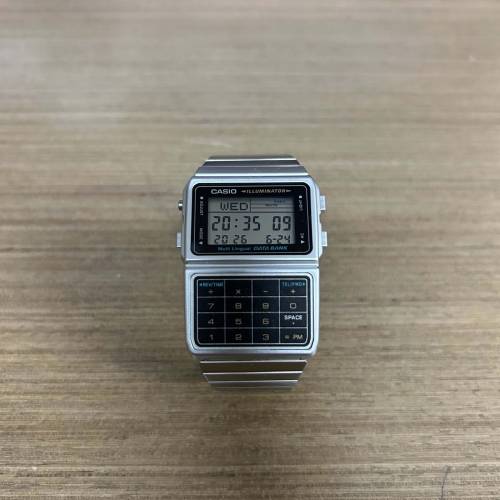 Casio DATABANK 計算機系列25組電話記憶復古潮流錶 DBC-611-1
