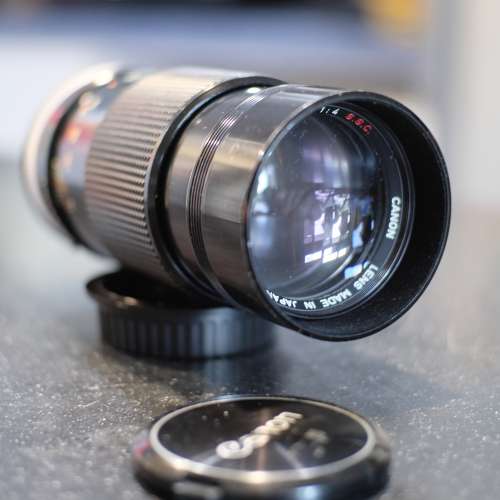 canon 200mm FD 連 FD to EOS adapter