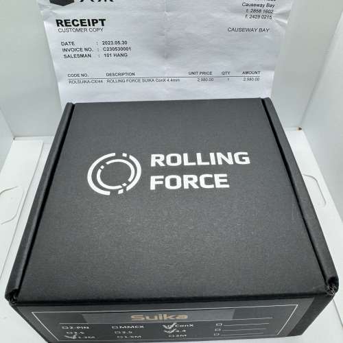 ROLLING FORCE SUIKA MMCX 4.4mm，升級耳線