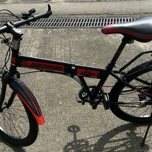 淘宝 MRSHENG 24" 6速 摺合單車 (當零件車出售 ), 賣一對車輪送車架 HK$128.00