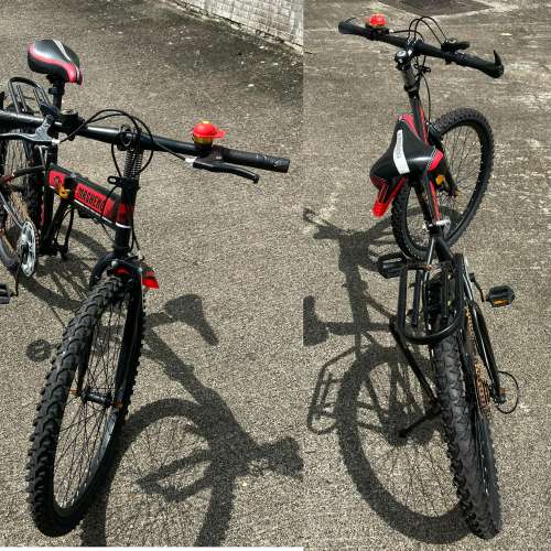 淘宝 MRSHENG 24" 6速 摺合單車 (當零件車出售 ), 賣一對車輪送車架 HK$128.00