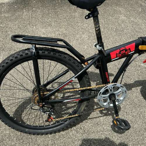 淘宝 MRSHENG 24" 6速 摺合單車 (當零件車出售 ), 賣一對車輪送車架 HK$128.00