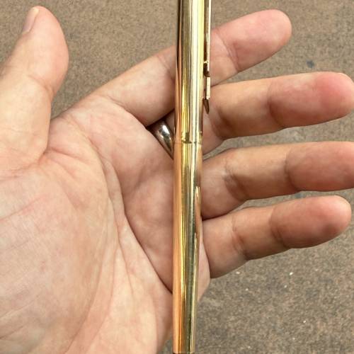 【極罕工廠樣品】古董 1980s 美國製派克 Parker Classic 12K 包金實心模型筆