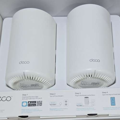TP-Link Deco PX50 Mesh Wi-Fi 6 AX3000 HOMEPLUG ROUTER 2隻