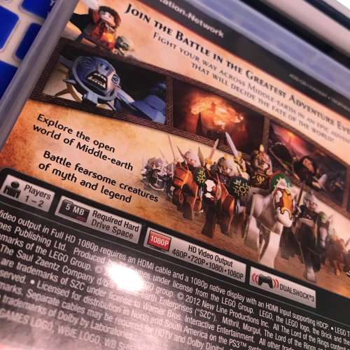 💽 LEGO The Lord of the Rings for PS3 Video Game USED 樂高 遊戲 光碟 🎮