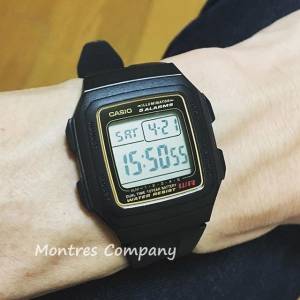 Montres Company 香港註冊公司(33年老店) 卡西歐 CASIO F-201WA-9A 十年電池壽命 復...